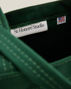 Logo Tote Bag in Green